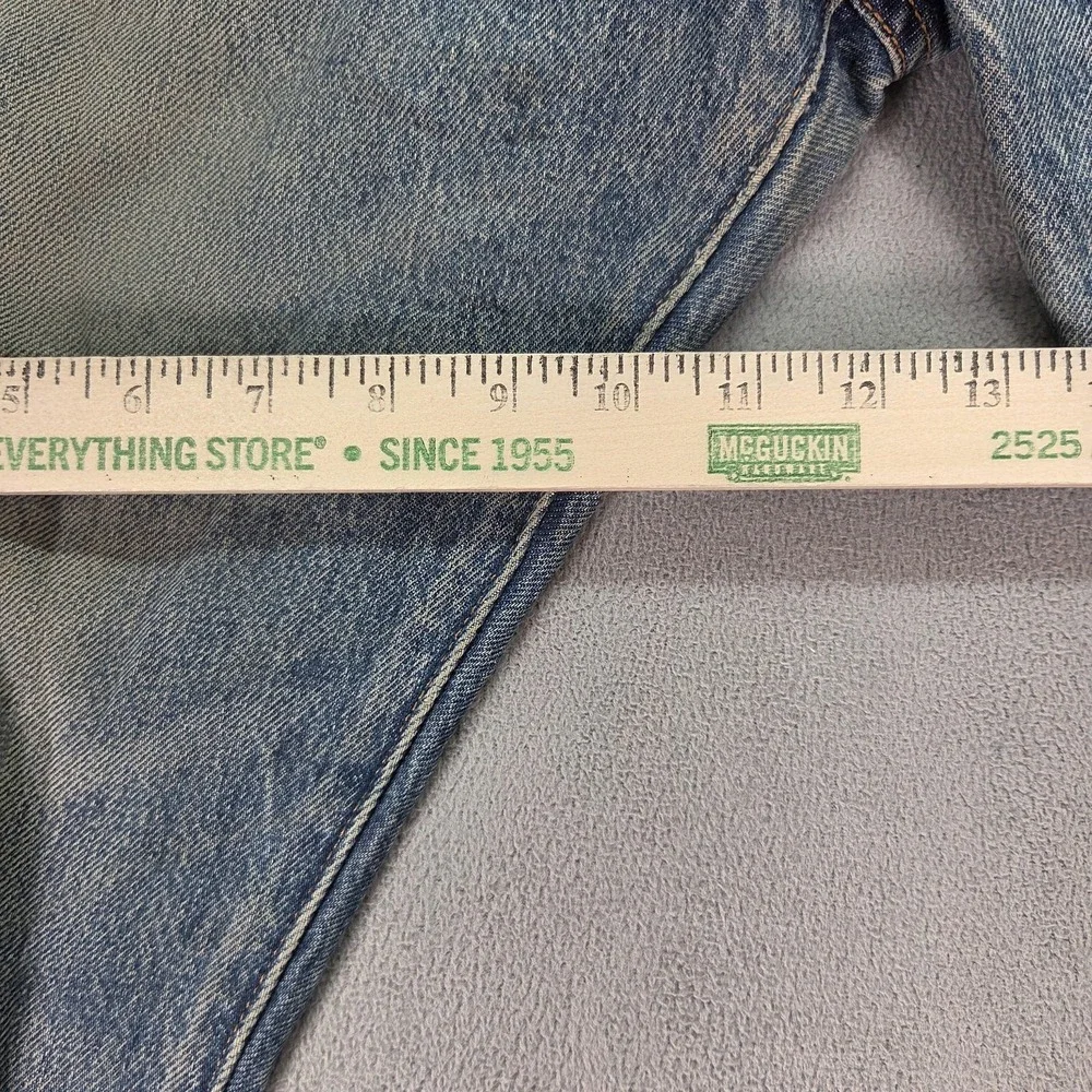 Levis 501 Jeans Mens Selvedge Straight Button Fly Distressed Fits‎ 30x27